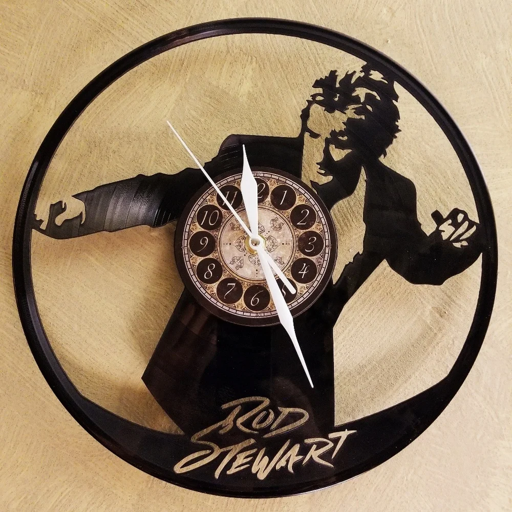 ROD STEWART vinyl record clock makes a christmas great gift